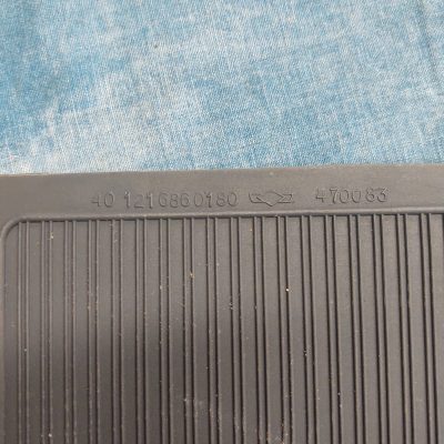 Mercedes W121 190SL Door Sill Grey Rubber Mat 40-1216860180 Left NOS