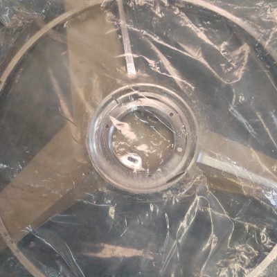 Mercedes W120, W128, W180 Chrome Non Scalloped Steering Wheel Horn Ring 1804600040 NOS