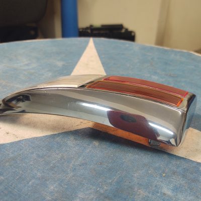Mercedes W188 Chrome Taillight Lens 1875400770 Left Used