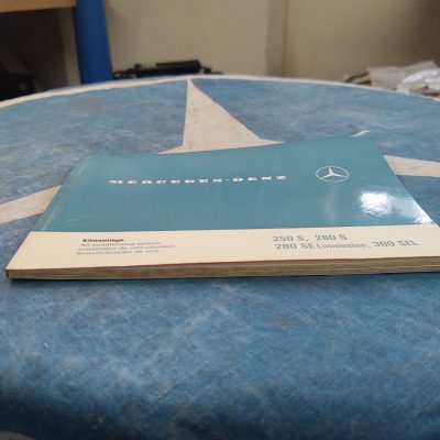Mercedes W108,W109 Air Conditioning Manual 1088340100 in 4 Languages Ex+ Cond.