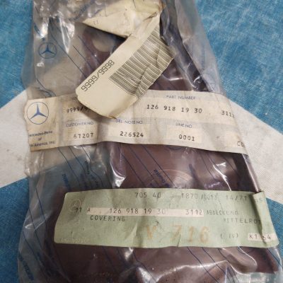 Mercedes W126 Seat Molding 1269181930 – 3112 Left NOS sealed bag NLA