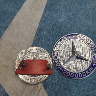 Mercedes High Mileage Award Grille Badge 200k km