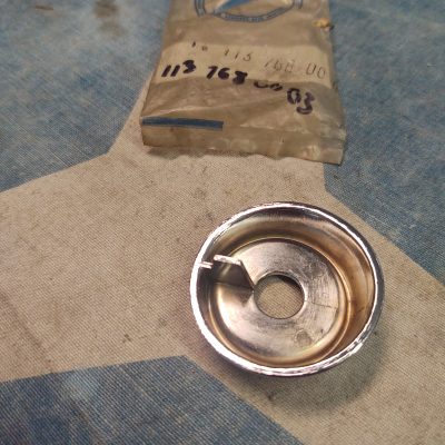 Mercedes W113 Chrome Window Crank Escutcheon 1137680003 NOS NLA