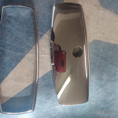 Mercedes W198, W121 Chrome Inside Rearview Mirror Head Covers 0008110020 New