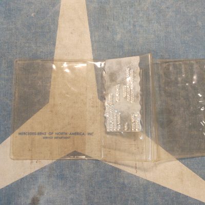 Mercedes W114 Service Plate + Service Booklet Plastic Sleeve