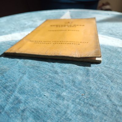 Mercedes W187 220a Owners Manual Ed. B Emergency Duplicate Copy 1955 Ex Cond.