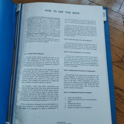 Mercedes 1975 Models Wiring Diagram Repair Manual 15 x 11.5 With Pullouts to 42 inches Long 230, 240D, 300D, 280/280C, 280S, 450Se/SEL, 450SL/SLC