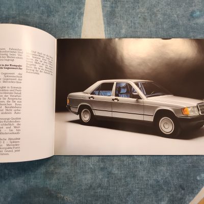Mercedes W201 190/190E Sales Brochure German 27 pgs. Nr. Mint Cond.