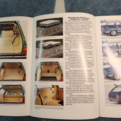 Mercedes W123 240 TD, 300 TD, 200T, 230TE, 250T, 280TE Sales Brochure German 25 pgs. With Foldouts Mint Cond.