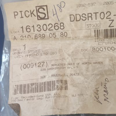 Mercedes W210 Steering Lock Plastic Ring 2106890580 NOS Sealed Bag