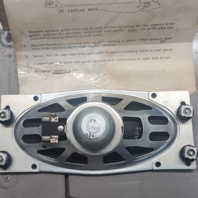 Mercedes W111 220Sb, 220Seb , W112 300SE Sedans Radio Speaker 9 x 3.5 in.NOS